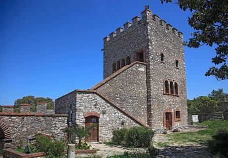 Courtyard of the Venetian Castle in the ruins of the ancient city of Butrint