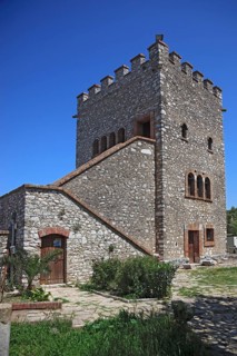 Courtyard of the Venetian Castle in the ruins of the ancient city of Butrint