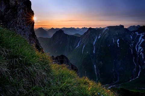 Sunrise over the Lechtal Alps