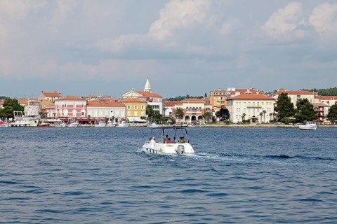 View of Porec from the water