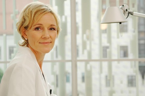 Female doctor in a white coat