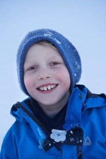 Boy in winter clothing