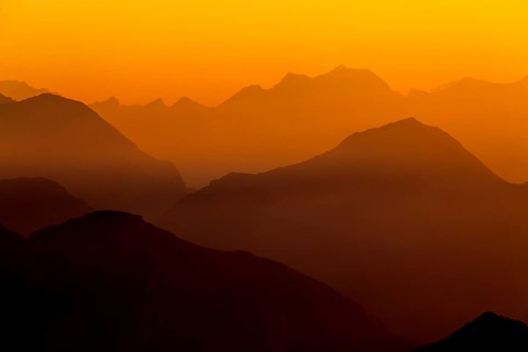View from Faulhorn Mountain