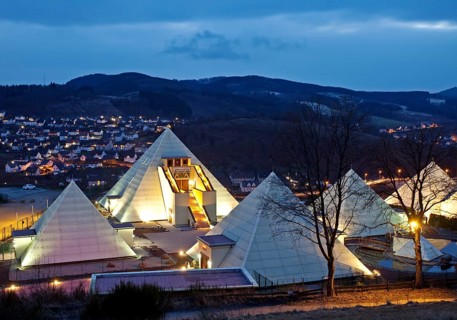 The Sauerland Pyramids at dusk