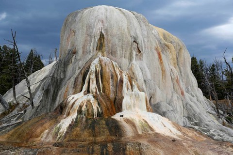 Limestone terraces of Mammoth Hot Springs