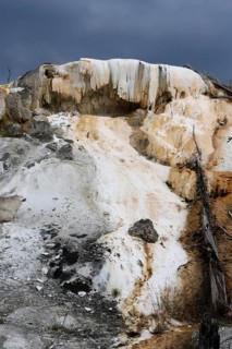Limestone terraces of Mammoth Hot Springs