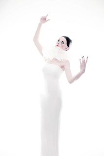 Fashion with a pierrot theme