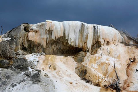 Limestone terraces of Mammoth Hot Springs
