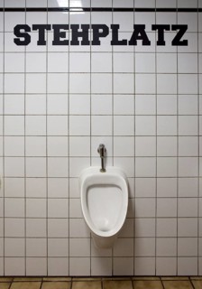 Lettering 'Stehplatz'