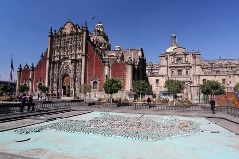 Eastern facade of the Mexico City Metropolitan Cathedral