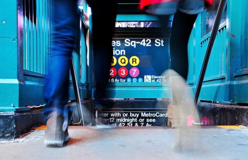 New York City subway entry