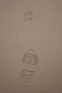 Footprints in the sand