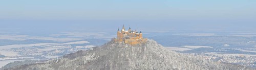 Burg Hohenzollern Castle in winter