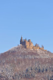 Burg Hohenzollern Castle in winter