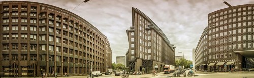 Panoramic view of Chilehaus