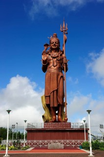 Tall statue of Lord Shiva