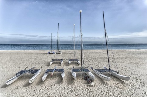 Catamarans on the beach