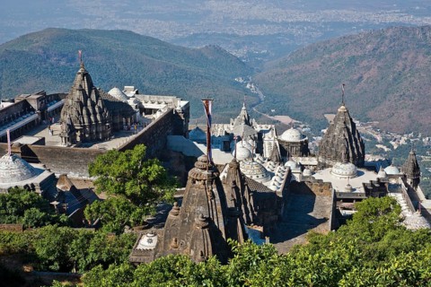 Temple on the holy mountain of Girnar