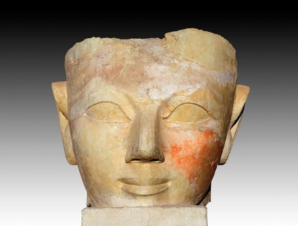 Fragment of an Osiris statue at Hatshepsut's Temple