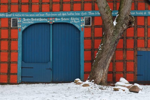 Typical Lower Saxon historic half-timbered house