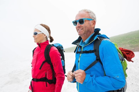 Couple hiking