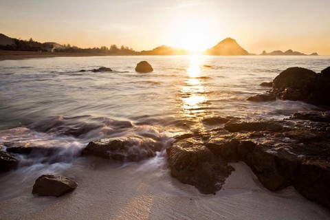 Sunrise on the coast of Lombok