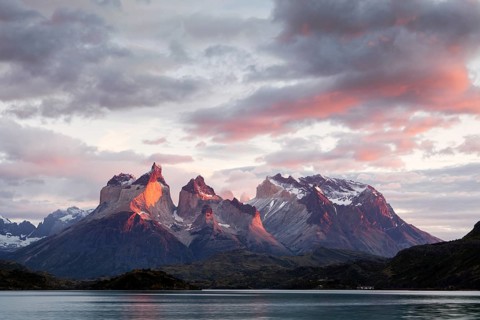 Torres del Paine massif in the morning light