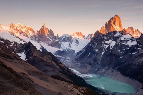 Cerro Torre and Fitz Roy massif