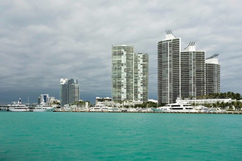 High-rise buildings with luxury apartments