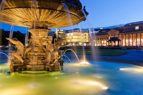 Castle square fountain