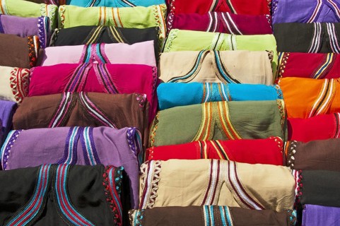 Colourful caftans