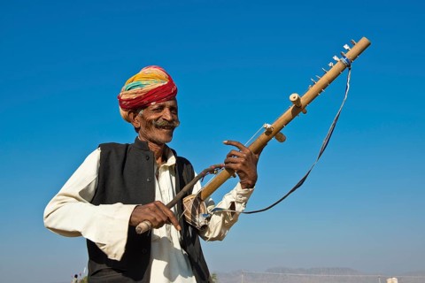 Elderly friendly Indian man