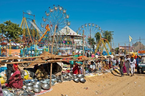 Stalls selling pots and Chapati pans