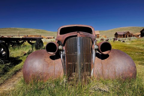 Wreck of a 1937 Chevrolet