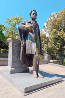 Bronze statue of Alexander Pushkin