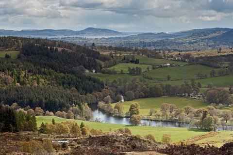 Looking along Strathglass