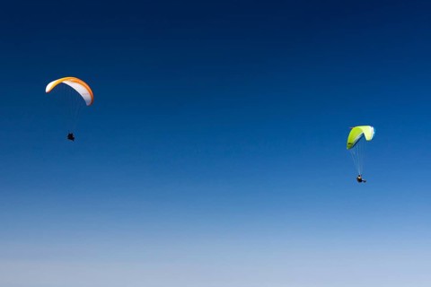 Paraglider at Mount Ebenalp