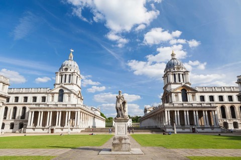 Statue of King George II as a roman emperor by John Michael Rysbrack
