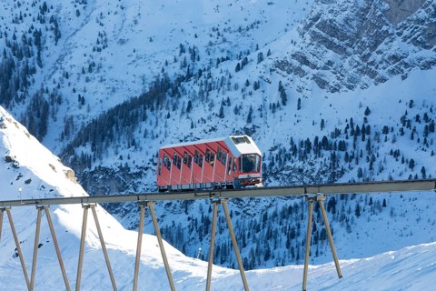 Olympic mountain railway Axamer Lizum