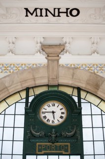 Railway station clock