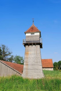 Brine storage tower of the Gottesgabe Saline