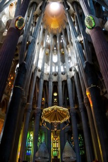Ceiling of the Sagrada Família