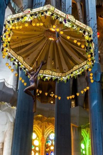 Interior of the Sagrada Família