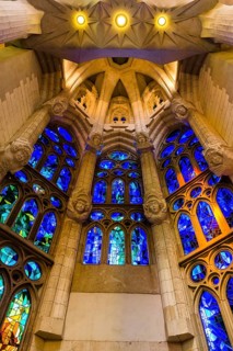 Interior of the Sagrada Família