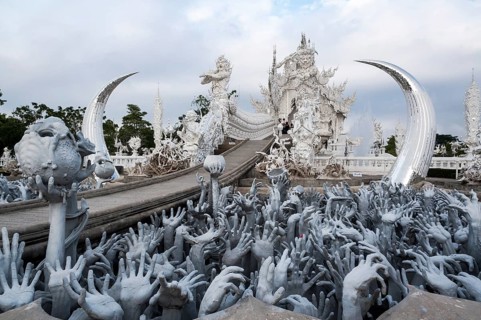 Sculpture of the creatures of hell
