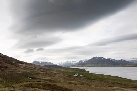 Isolated Icelandic farm