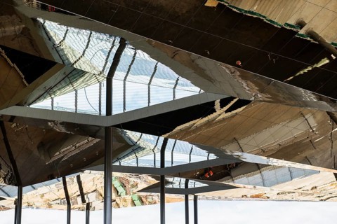 Roof of the Glories metro station