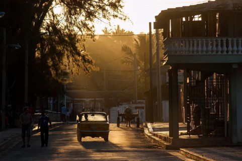 Evening mood in the coastal town of Gibara