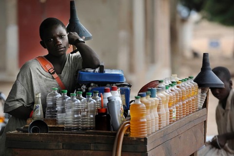 Seller of motorcycle petrol