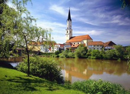 Vilshofen on the Vils river